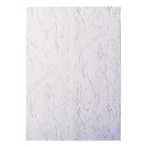 Обложка картон/кожа белая 230 г/м2,  А4(100шт.)